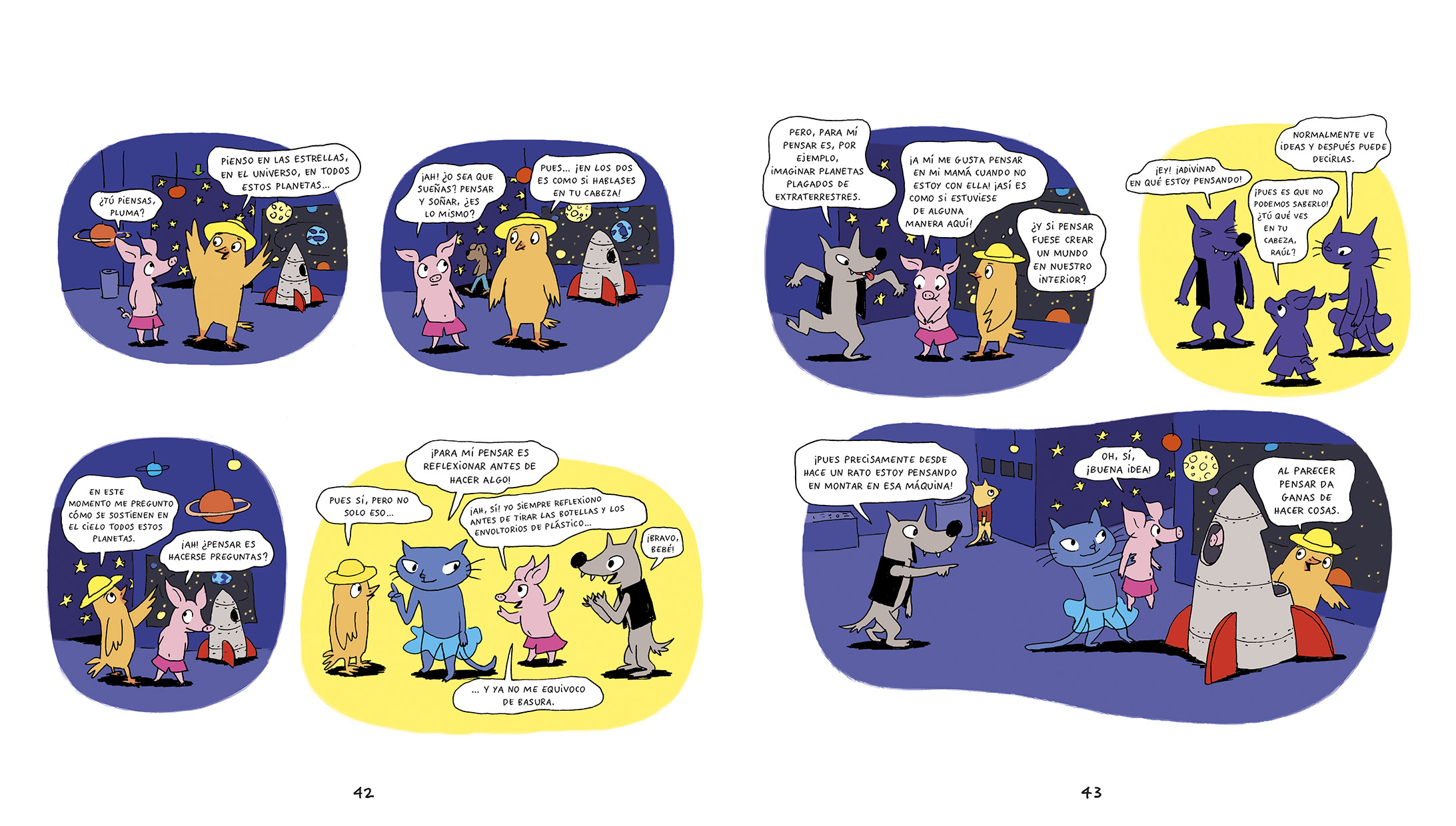 ilustraciones del libro los pequeños filósofos grandes preguntas