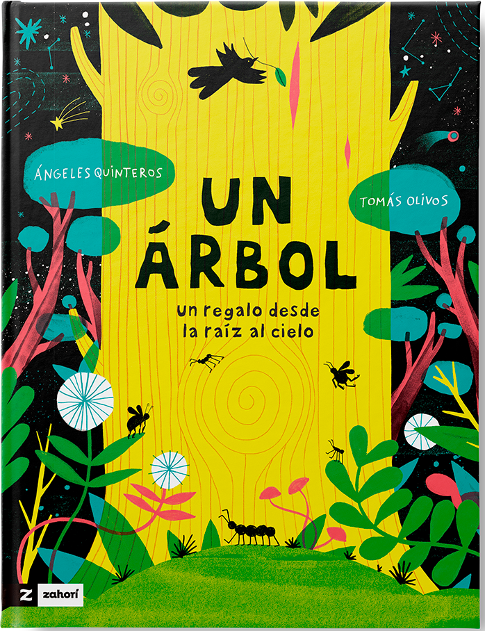 Portada Libro ilustrado Un Árbol de Ángeles Quinteros y Tomás Olivos